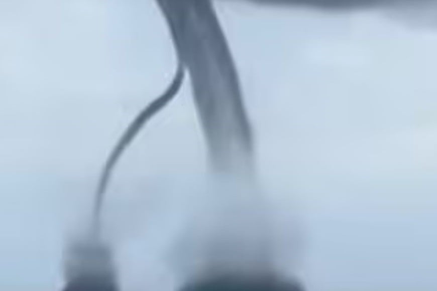 Se registró un espectáculo meteorológico poco frecuente