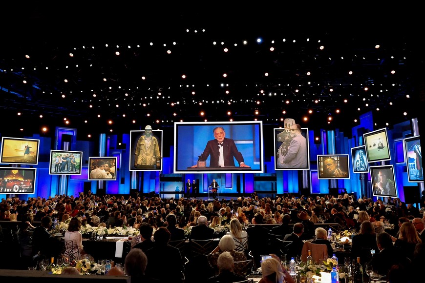 Francis Ford Coppola receives the 50th AFI Life Achievement Award from George Lucas and Steven Spielberg at Dolby Theatre in Los Angeles, California, U.S., April 26, 2025. REUTERS/Mario Anzuoni     TPX IMAGES OF THE DAY