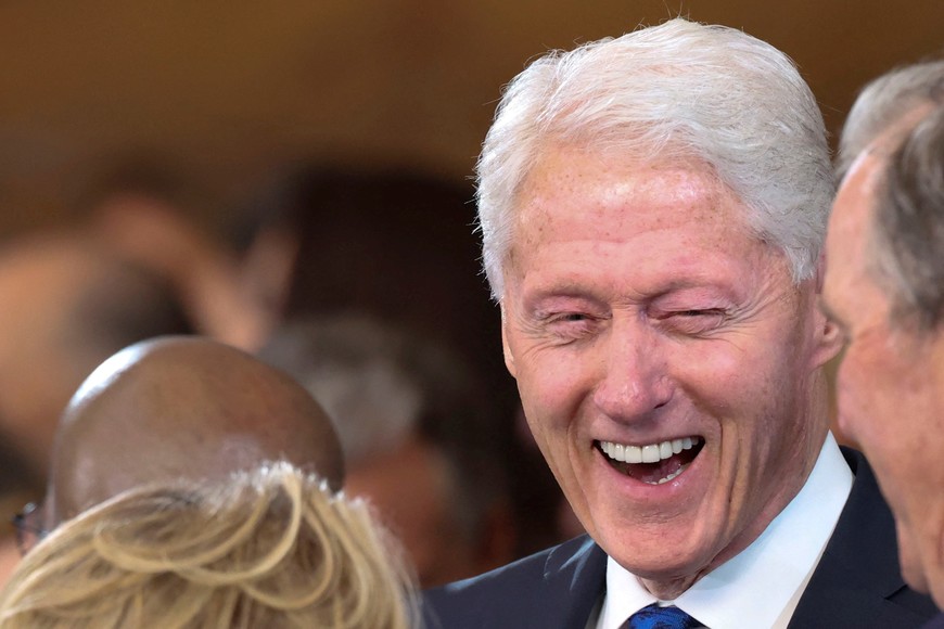 Former U.S. President Bill Clinton attends the Presidential Inauguration of Donald Trump at the Rotunda of the U.S. Capitol in Washington, U.S., January 20, 2025. REUTERS/Kevin Lamarque/Pool