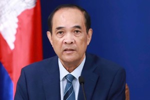 Chum Sounry, secretario de Estado y portavoz del Ministerio camboyano.