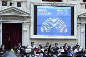 En la madrugada, y tras una larga sesión y un fuerte debate político y reglamentario, la Cámara de Diputados dejó sin efecto un paquete de decretos de Federico Sturzenegger. Crédito: NA.