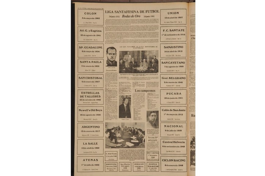 Cada año, cada cobertura. El Litoral y la sana costumbre de informar sobre la Liga Santafesina de Fútbol.