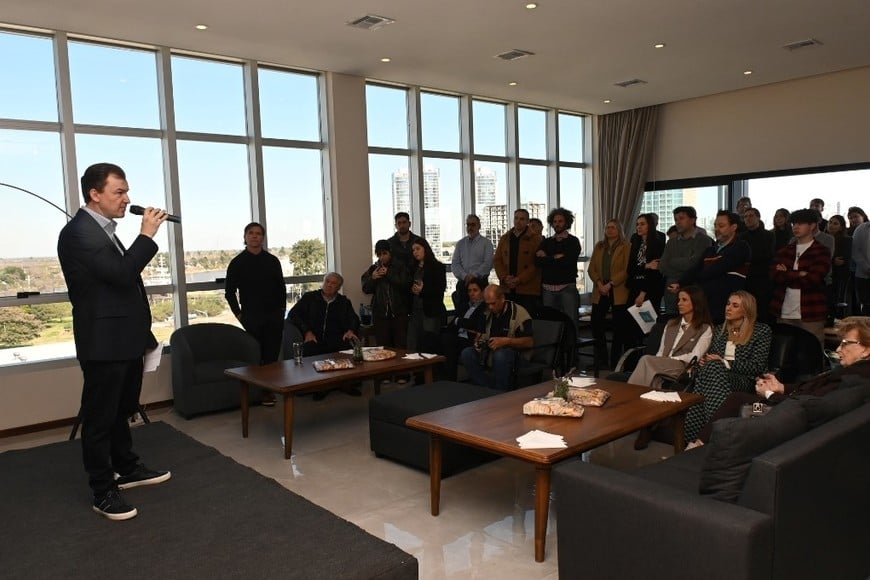 Nahuel Caputto: "La transformación que tuvo El Litoral, no hubiera sido posible sin que todos le pongan el hombro". Foto: Flavio Raina