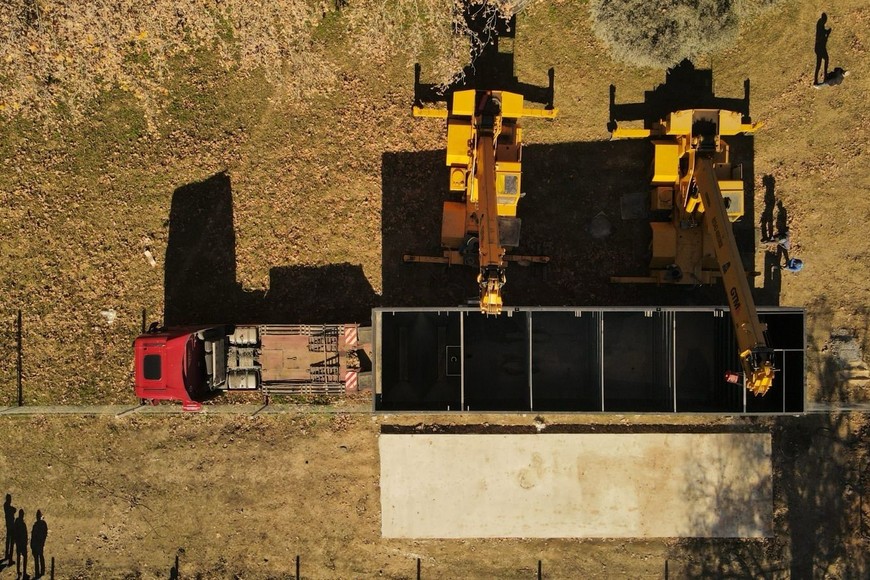 La nueva planta depuradora, diseñada con capacidad para 1.000 habitantes, permitirá además tratar los líquidos cloacales antes de su descarga al Río Paraná