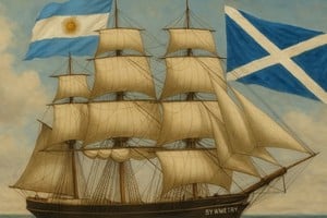 La llegada del Symmetry. Imagen realizada con inteligencia artificial.