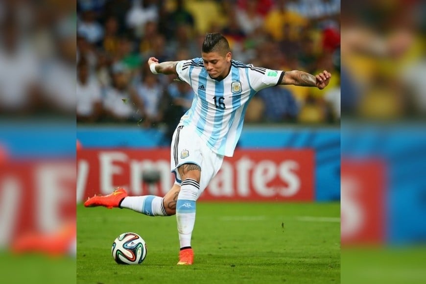 Marcos Rojo en la Selección Argentina. Foto: Gentileza