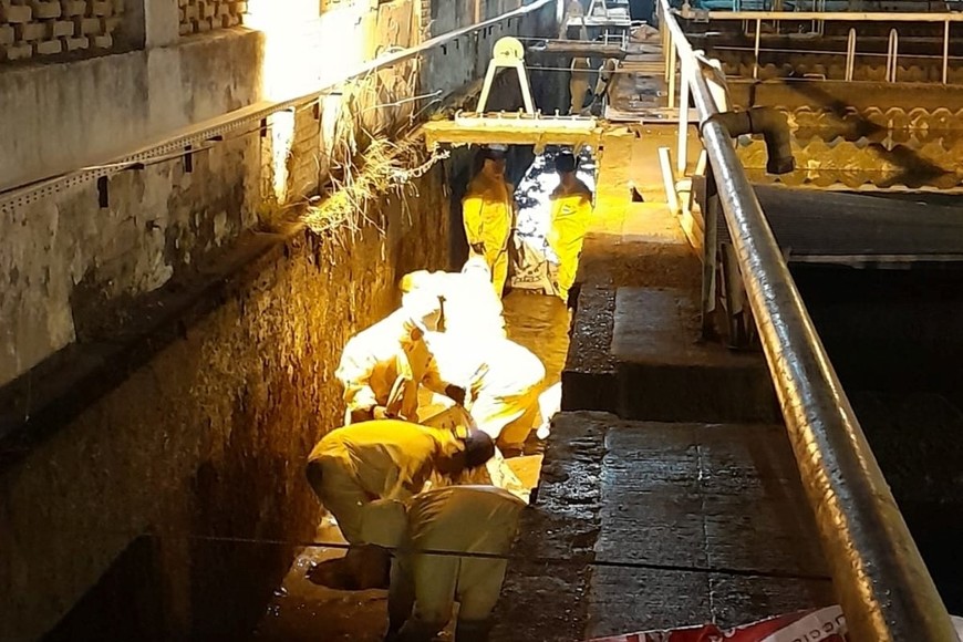 Planta potabilizadora Ing. Marc Candioti, donde se realizaron los trabajos de mantenimiento.