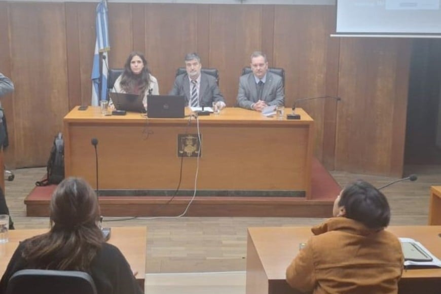 La sala de tribunales completa, el 30 de julio, el día que se leyó el fallo.
