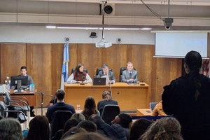 La sala de tribunales completa, el 30 de julio, el día que se leyó el fallo.