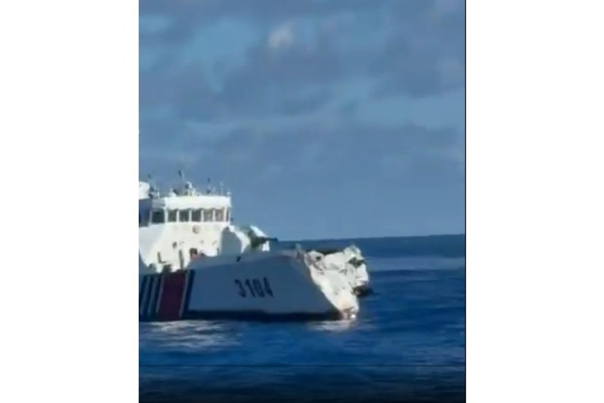 barco chino Crédito: @NoticiaFranco