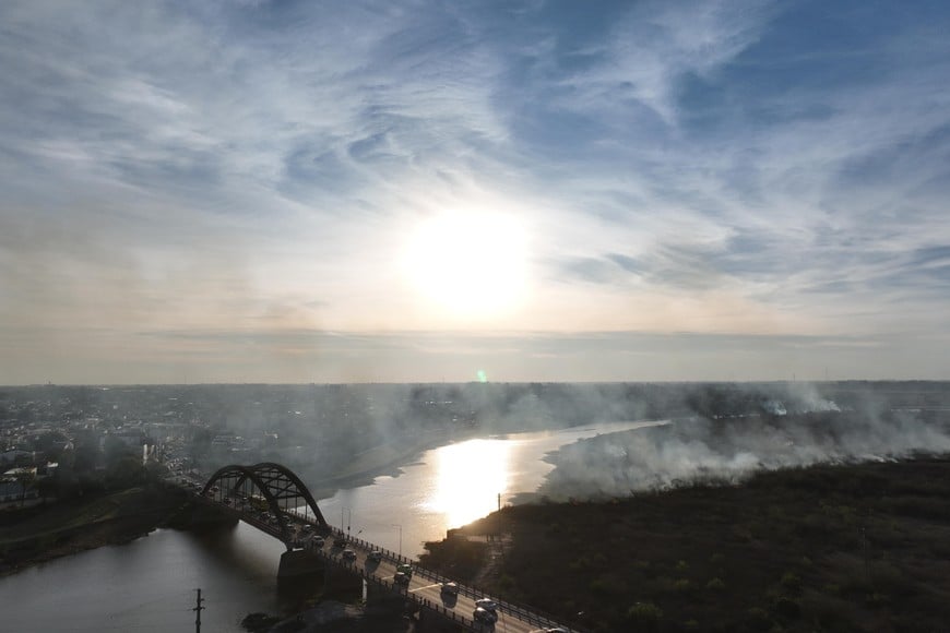 quema de pastizales carretero. Crédito: Fernando Nicola