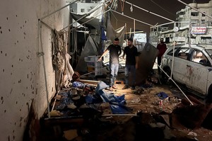 Así quedó el sitio donde los cuatro reporteros murieron. Reuters.