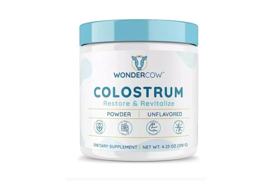 uplemento dietario identificado como “Dietary Supplement - Colostrum, Restore & Revitalize, marca Wondercow, NET WT. 4.23 OZ (120 g)"
