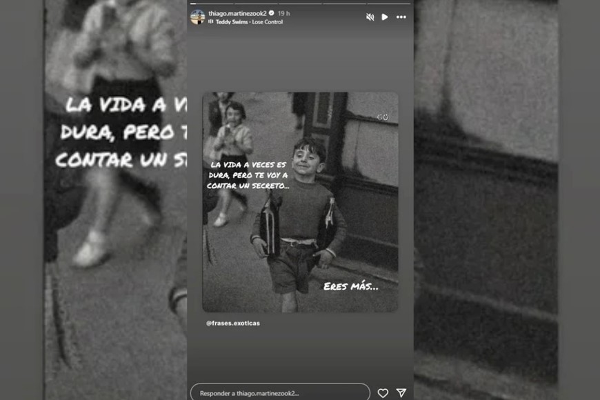 Thiago Martínez viajó con Tamara semanas antes de la reconciliación.