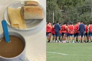 Pan y queso, el desayuno en San Lorenzo