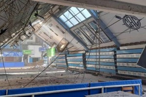 Así quedó el Club de Regatas Corrientes. Foto: Gentileza