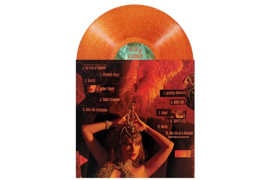Taylor Swift reveló la tapa de su duodécimo álbum "The Life of a Showgirl" . Crédito: Taylor Swift.