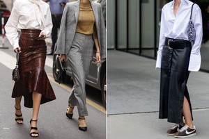 La falda asimétrica da estilo y movimiento a cualquier look.