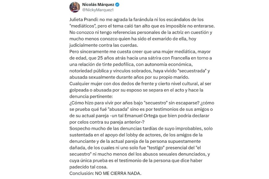 La publicación que enojó a Ortega.