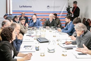 Felipe Michlig encabezó la reunión de Labor Parlamentaria con jefes de bloque. Foto: Gentileza