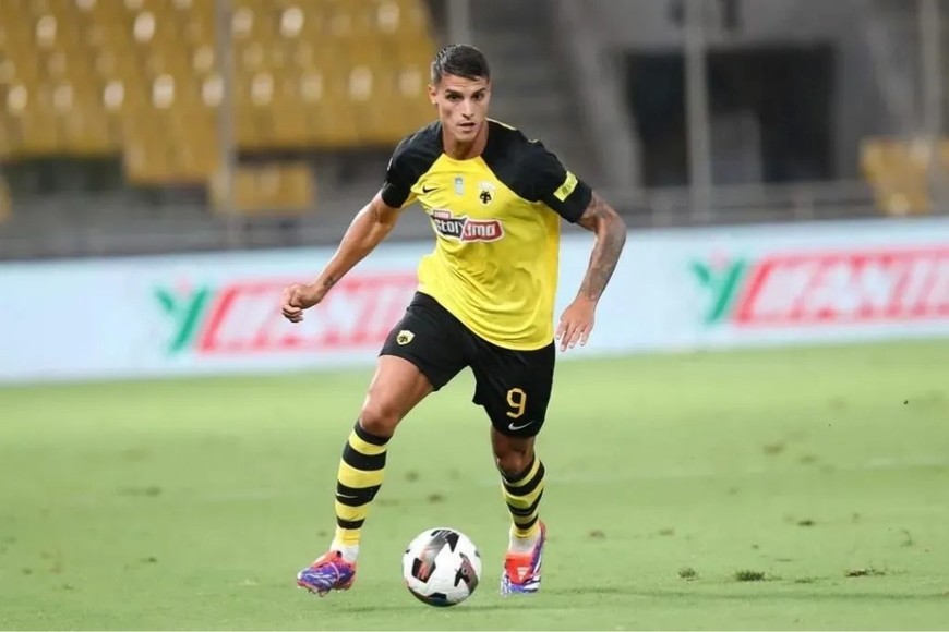 Lamela, en su último paso por el AEK Atenas.