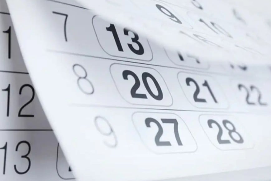 En agosto: viernes 15 no laborable y domingo 17 feriado por San Martín.