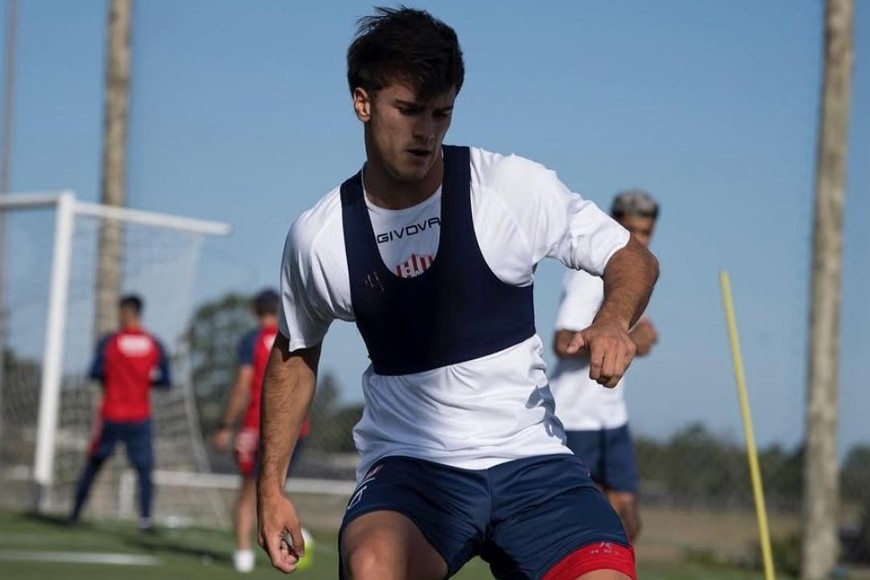Franco Ratotti entrenando con el rojiblanco. Crédito: Prensa Unión