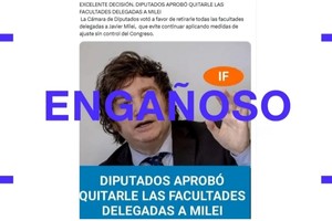 La Cámara de Diputados no votó eliminar las facultades delegadas por el Congreso al gobierno, sí decretos. Reverso