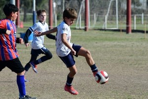 Los niños en un gran momento. Foto: Luis Cetraro