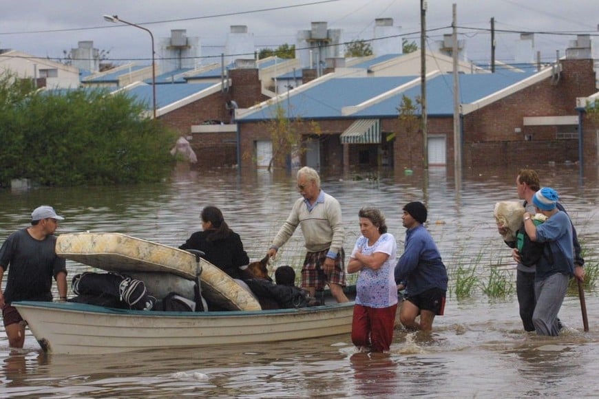 La inundación de abril de 2003. Foto: Archivo El Litoral