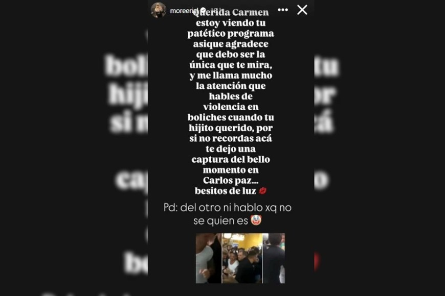 Los fuertes posteos de Morena Rial.