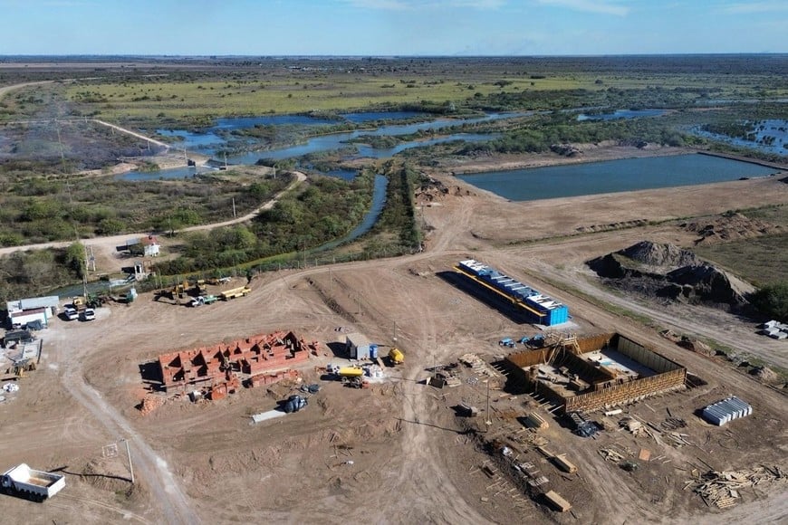 La obra que permitirá llevar agua clarificada hacia Antonio Pini, Pozo Borrado, Fortín Atahualpa, San Bernardo, Villa Minetti, Santa Margarita y El Nochero.