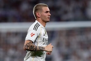Soccer Football - LaLiga - Real Madrid v Osasuna - Santiago Bernabeu, Madrid, Spain - August 19, 2025
Real Madrid's Franco Mastantuono REUTERS/Violeta Santos Moura