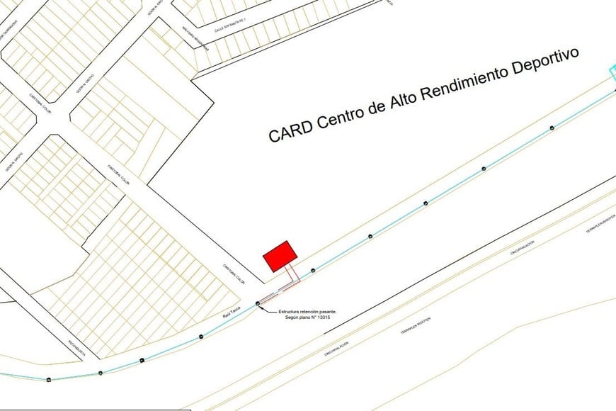 El sector a intervenir, según uno de los mapas del pliego.