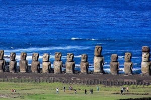 Los moáis representan ancestros y jefes de la comunidad Rapa Nui.