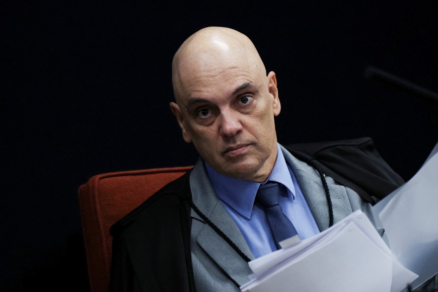 Brazil's Supreme Court Judge Alexandre de Moraes looks on during a session of the Supreme Court in Brasilia, Brazil, August 19, 2025. REUTERS/Adriano Machado