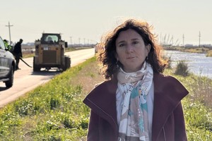 La senadora estuvo presente en el inicio de los trabajos.