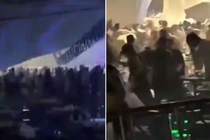 Colapsó el techo en medio de una festividad