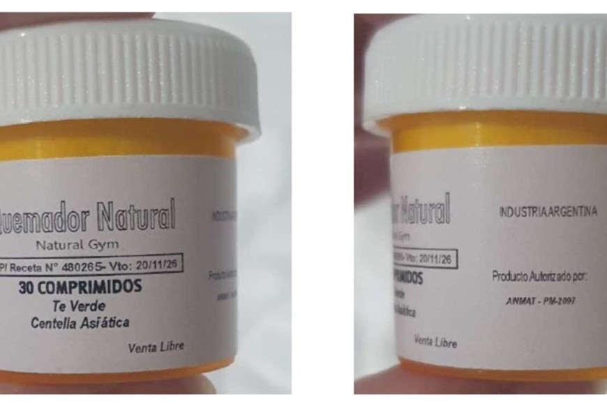 Se trata de “Quemador Natural - Natural Gym, Té Verde Centella Asiática"