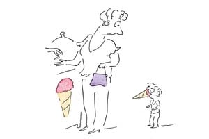 Los personajes de Sempé. Foto: Gentileza Libros del Zorzal