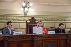 Monteverde, Passarino y Machado, la mesa de Régimen Municipal que concluyó su tarea. Foto: Convención Reformadora.