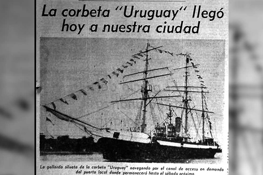 El Litoral anunció la llegada de la corbeta.