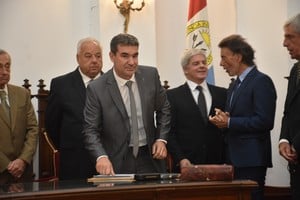 El 20 de abril de 2023 Matías Merlo juró como fiscal regional de Venado Tuerto. Foto: Flavio Raina