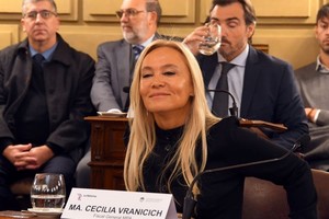 La fiscal general María Cecilia Vranicich, en las deliberaciones en comisión de la Convención Reformadora. Foto: Guillermo Di Salvatore