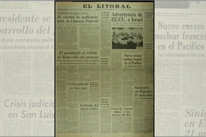 Tapa de la edición de El Litoral del 8 de agosto de 1979. La defensa del director del diario ante la Cámara Federal de Rosario, es ejercida por el Dr. Raúl Fosero. Archivo El Litoral