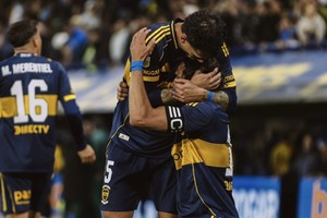Los festejos de gol del Xeneize. Crédito: Prensa Boca