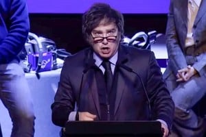 Javier Milei este lunes por la noche.