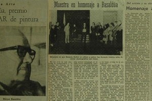 Basaldúa en los archivos de El Litoral. Foto: Archivo