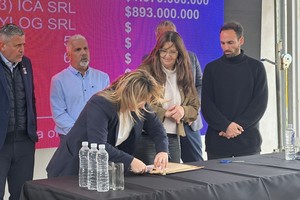 “Esta es una de las tantas obras que estaban paradas y que estamos reactivando, porque así lo decidió el gobernador Pullaro", afirmó Enrico.