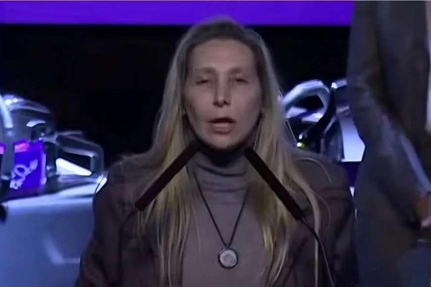 Karina Milei este lunes por la noche.